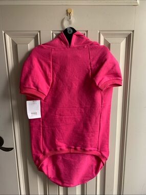 DOGGIE DESIGN Hot Pink Hooded Sweatshirt. This 4XL fits doggies 80-100lbs.
